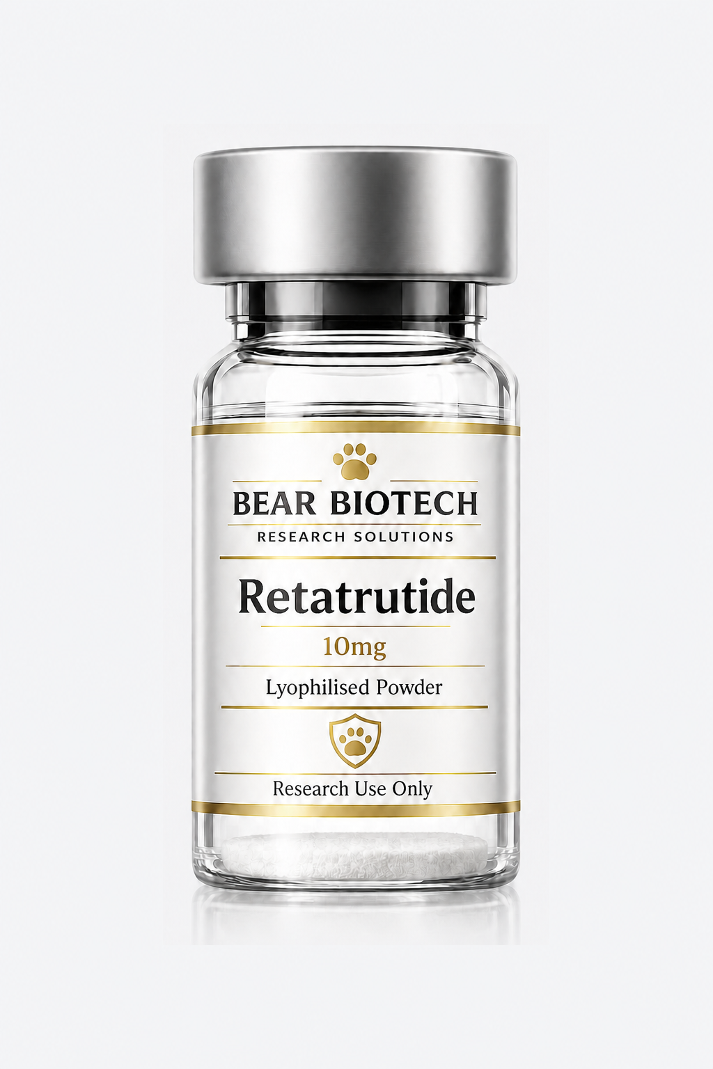 Retatrutide 10mg Lyophilised powder research vial