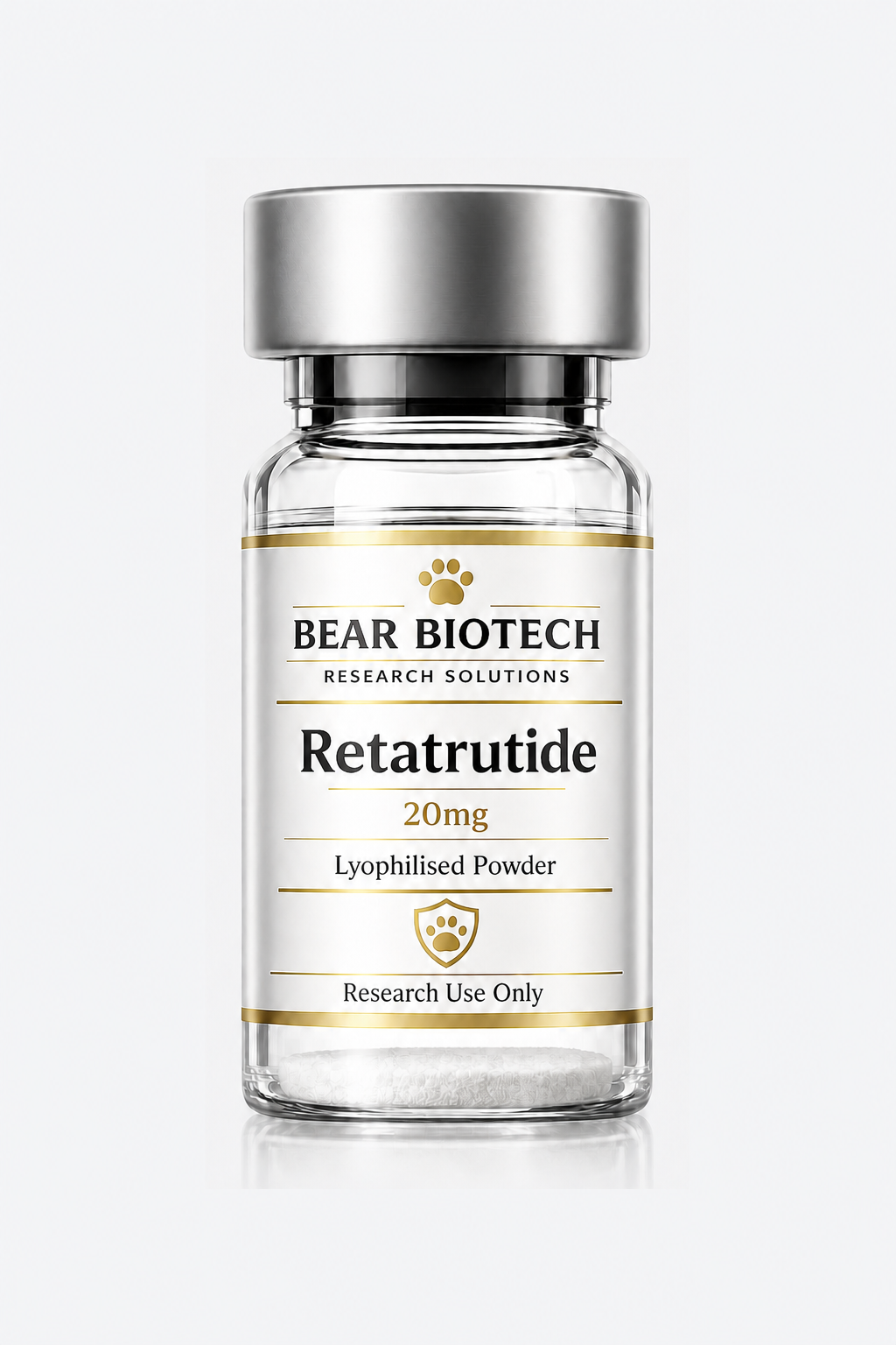 Retatrutide 20mg Lyophilised powder research vial