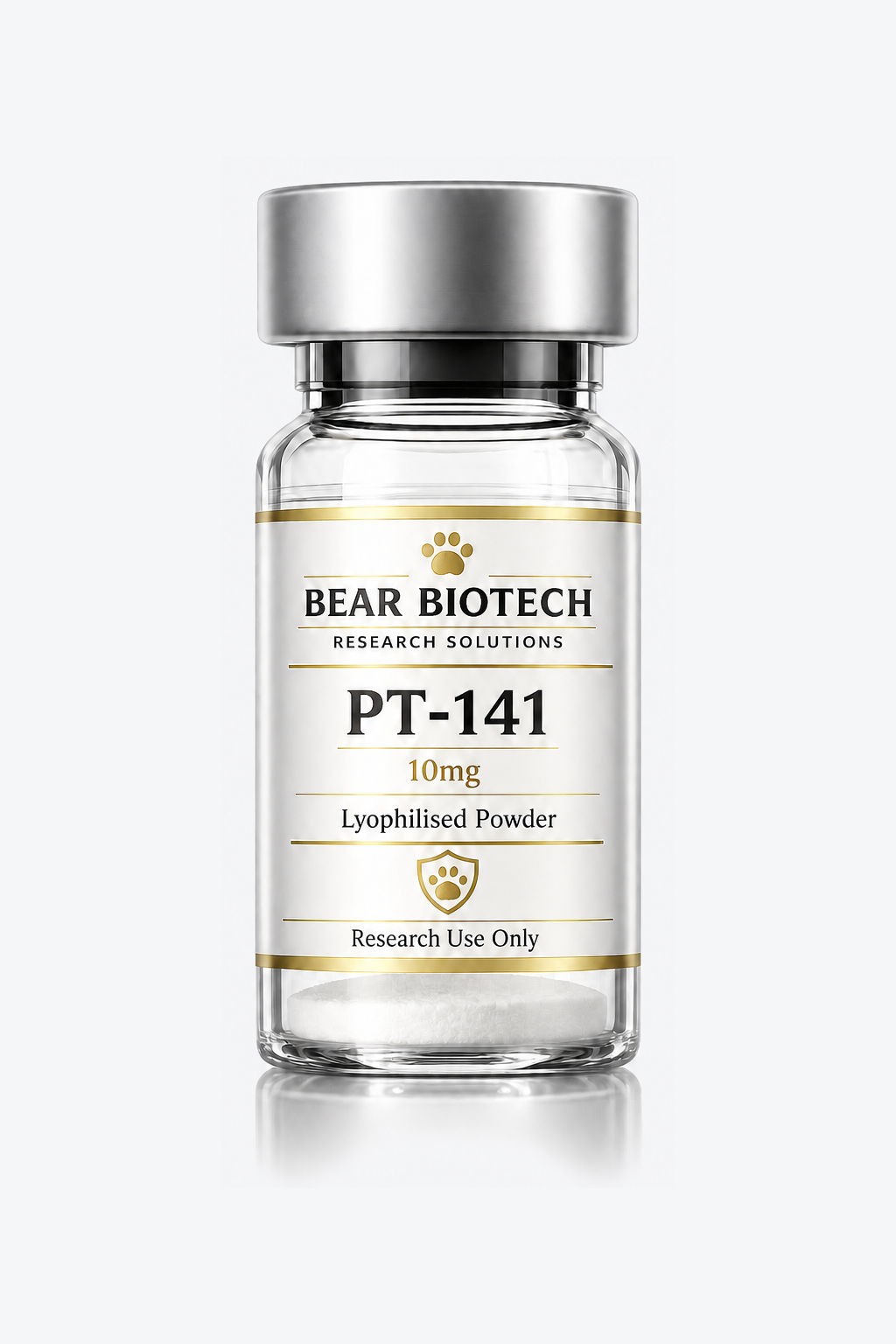 PT-141 / Bremelanotide 10mg Lyophilised powder research vial